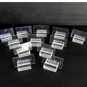 Vintage Acrylic Name Place Holders Set of 12 Two's Company